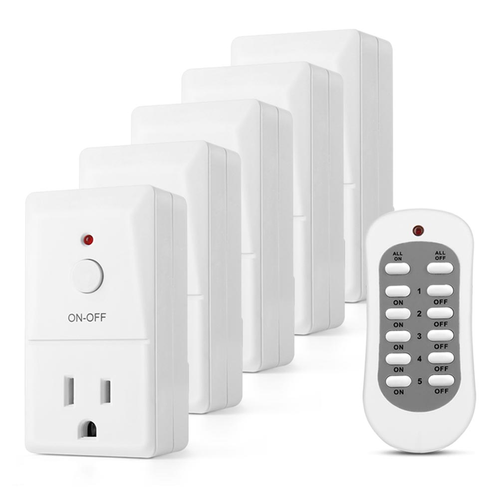 Wireless Remote Control Outlet Switch (5 Pack) – Electrical