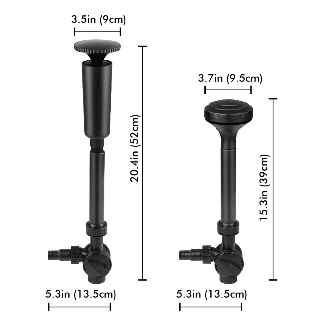 Flexzion Water Fountain Spray Head Nozzles Set Multifunction Kit 